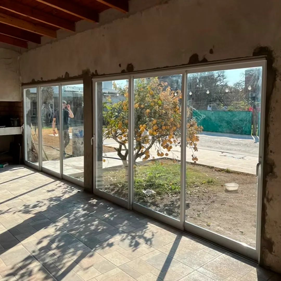 Doble puerta ventana panorámica para galería